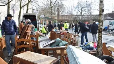 Photo du marché à puces de Roubaix